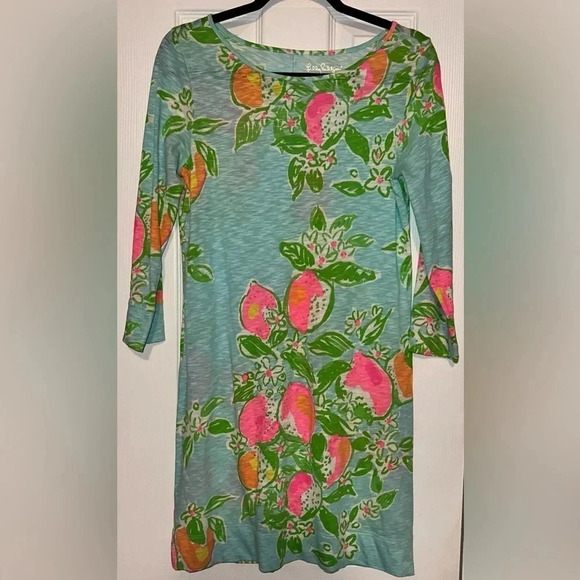 LILLY PULITZER Dress Marlowe Pool Pink Lemonade, Size Small. - Picture 1 of 3